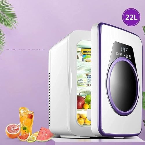 Portable Fridge Mini Fridge, Compact Personal Fridge, 22 Liter Mini Refrigerator, Portable Makeup Skincare Fridge