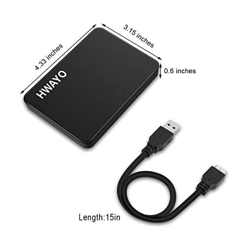 1TB Portable External Hard Drive Ultra Slim 2.5'' USB 3.0 HDD Storage for PC, Desktop, Laptop, MacBook, Chromebook, Xbox One