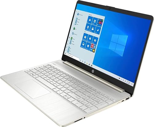 HP hp Newest 15.6'' HD Display Laptop, AMD Athlon Silver 3050U(up to 3.2GHz,Beat i3-8130U), 16GB RAM,256GB SSD, 1-Year Office365, WiFi, Bluetooth, HDMI, Webcam, Windows 11, Pale Gold