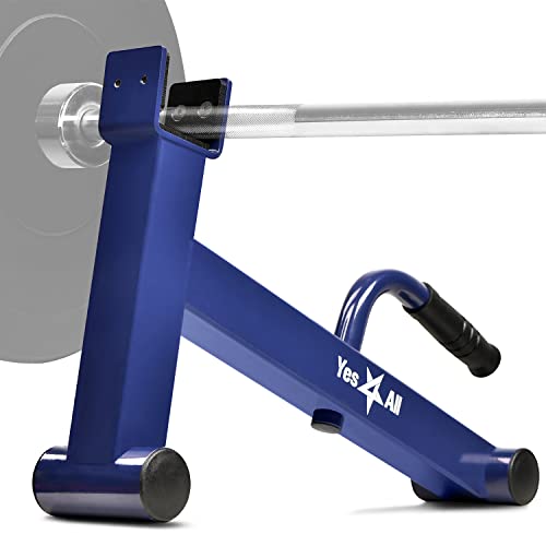 Yes4All Deadlift Jack/Barbell Stand Upload 600lb Barbell Plates for Deadlift Exercise, Squat Wedge for Squat/Weight Training