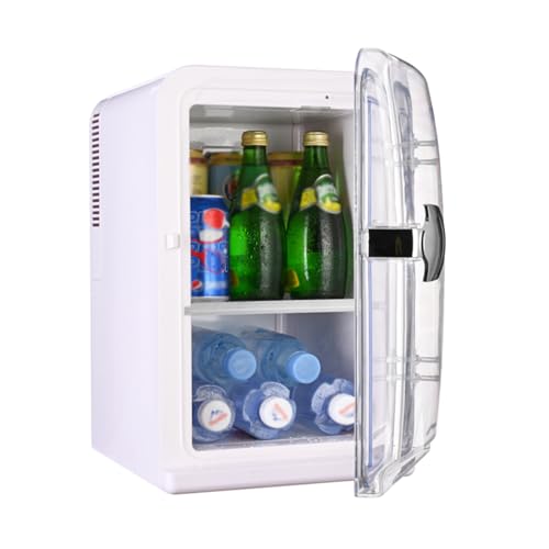 Mini Skin Care Fridge, 15 Liter Portable Small Fridge, Personal Compact Refrigerator for Bedroom, Office, Car, Makeup, Living Room