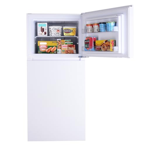 Kenmore 30 in. 18.2 cu. ft. Capacity Refrigerator/Freezer with Adjustable Glass Shelving, Humidity Control Crispers, Gallon Door Bins, ENERGY STAR Certified, White