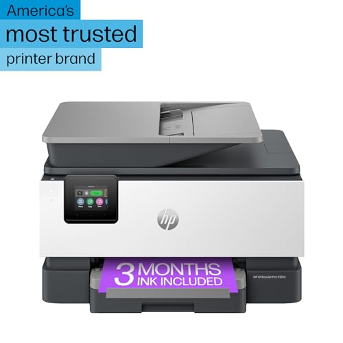 HP OfficeJet Pro 9125e All-in-One Printer, Color, Printer-for-Small Medium Business, Print, Copy, scan, fax, Instant Ink Eligible (3 months included) ; Touchscreen; Smart Advance Scan;