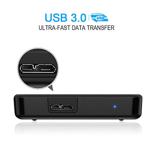 1TB Portable External Hard Drive Ultra Slim 2.5'' USB 3.0 HDD Storage for PC, Desktop, Laptop, MacBook, Chromebook, Xbox One