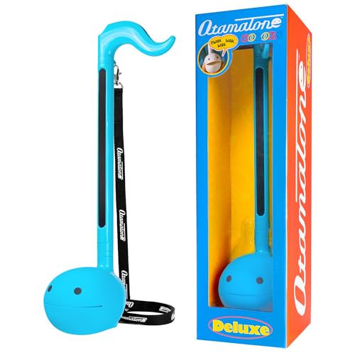 Otamatone Deluxe Electronic Musical Instrument for Adults Portable Synthesizer Digital Electric Music from Japan by Cube/Maywa Denki Cool Stuff Gifts, Blue [English Manual]
