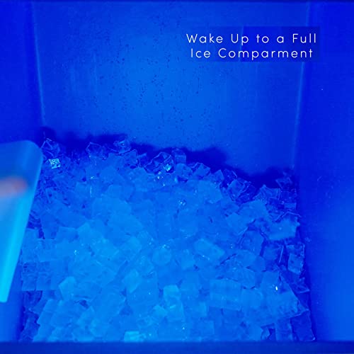 22" Commercial Ice Maker Machine 450LBS/24H with 350LBS Storage Bin, 990W SECOP Compressor, 182 Full Cube Ice Ready in 8-15 min, Air Cooled, Industrial Ice Machine for Business