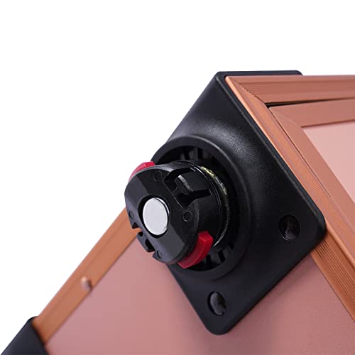 Rolling Makeup Case 3-Tier Cosmetic Trolley Case Large Professional Salon Storage Organizer with Adjustable Divider for Beauty Personal Care (Rose Gold)