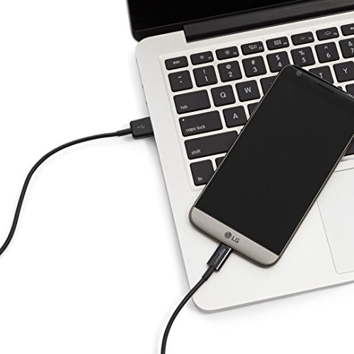 Amazon Basics USB-C to USB-A 2.0 Fast Charger Cable, 480Mbps Speed, USB-IF Certified, for Apple iPhone 15, iPad, Samsung Galaxy, Tablets, Laptops, 6 Foot, Black