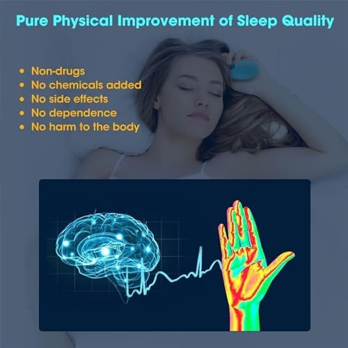 Neurocontrol Dispositivo para Ansiedad, Hand Held Nighttime Sleep Aid Device, Handheld Relaxation Device, Natural Sleep Aid Device for Improved Sleep Anxiety, Small and Easy to Carry (Black)