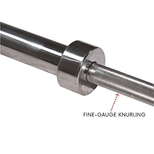 Body-Solid Olympic Bar Rod with Heavy Duty Grade Construction for Weights Lifting Equipment, Strength Training and Fitness Workouts For Home Gym Dumbbell Barbell, 44LB 7FT
