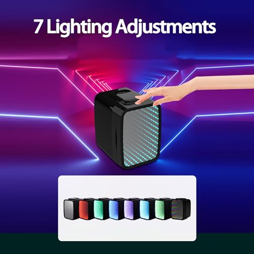 Personal Mini Fridge Skincare Fridge with 7 Adjustable Lighting Options Desk Fridge Compact Refrigerators for Food, Drinks, Skin Care, Cosmetics Small Fridge