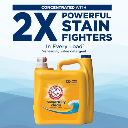 Arm & Hammer Clean Burst, 170 Loads Liquid Laundry Detergent, 170 Fl oz