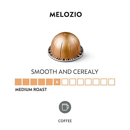 Nespresso Capsules Vertuo, Melozio, Medium Roast Coffee, 30-Count Coffee Pods