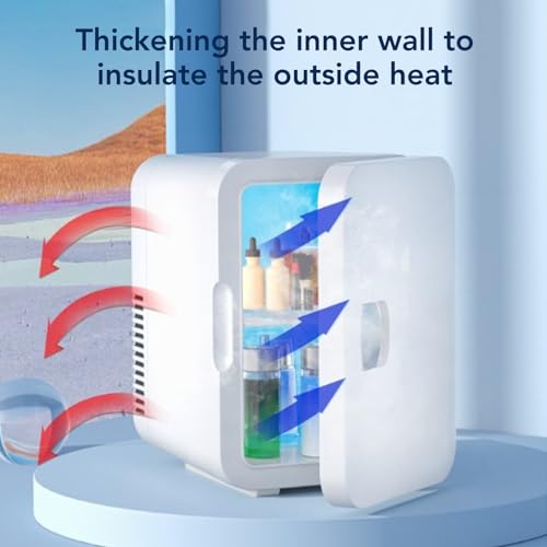 6L Mini Fridge, Portable Cooler and Warmer Personal Refrigerator, USB Powered Mini Fridge Cooler Warmer for Skincare Beverage Food Medication Home Office Car