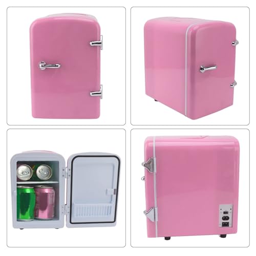 Tissting Mini Beauty Fridge 4L Capacity Portable Small Skincare Refrigerator Cosmetic Makeup Cooler Warmer Personal Refrigerator for Home, Office(#8)
