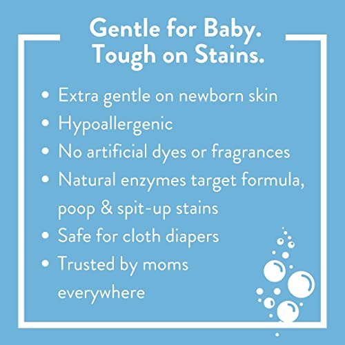 Molly's Suds Baby Laundry Detergent Powder | Removes Formula, Poop & Spit-Up Stains | Extra Gentle for Newborns (Fragrance Free)