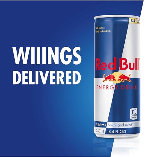 Red Bull Energy Drink, 8.4 Fl Oz, 24 Cans (6 Packs of 4)