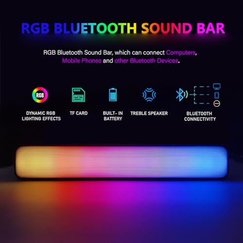 STGAubron Gaming Desktop PC Computer,Intel Core I7 3.4 GHz up to 3.9 GHz,Radeon RX 580 8G GDDR5,16G RAM,512G SSD,WiFi,Bluetooth 5.0,RGB Fanx6,RGB Keyboard&Mouse&Mouse Pad,RGB BT Sound Bar,W10H64