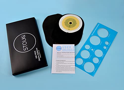 Black Ostomy Bags, One Piece Drainable Appliance, Cut to Fit Superior Colostomy Bags - Ostomy Bag Supplies - Open 10pcs/Box