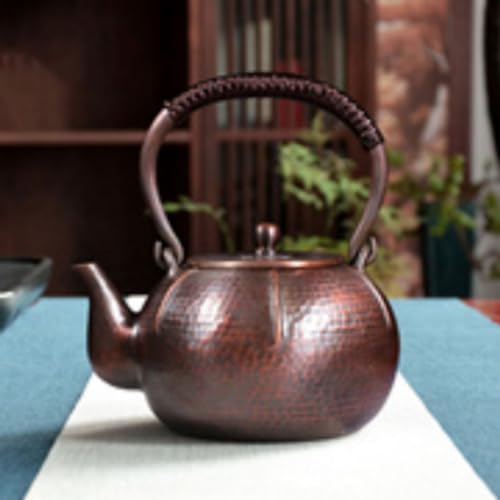 fengshui Copper kettle for boiling water, large-capacity tea kettle, making tea, household handmade thickened furniture, electric ceramic stove, tea kettle