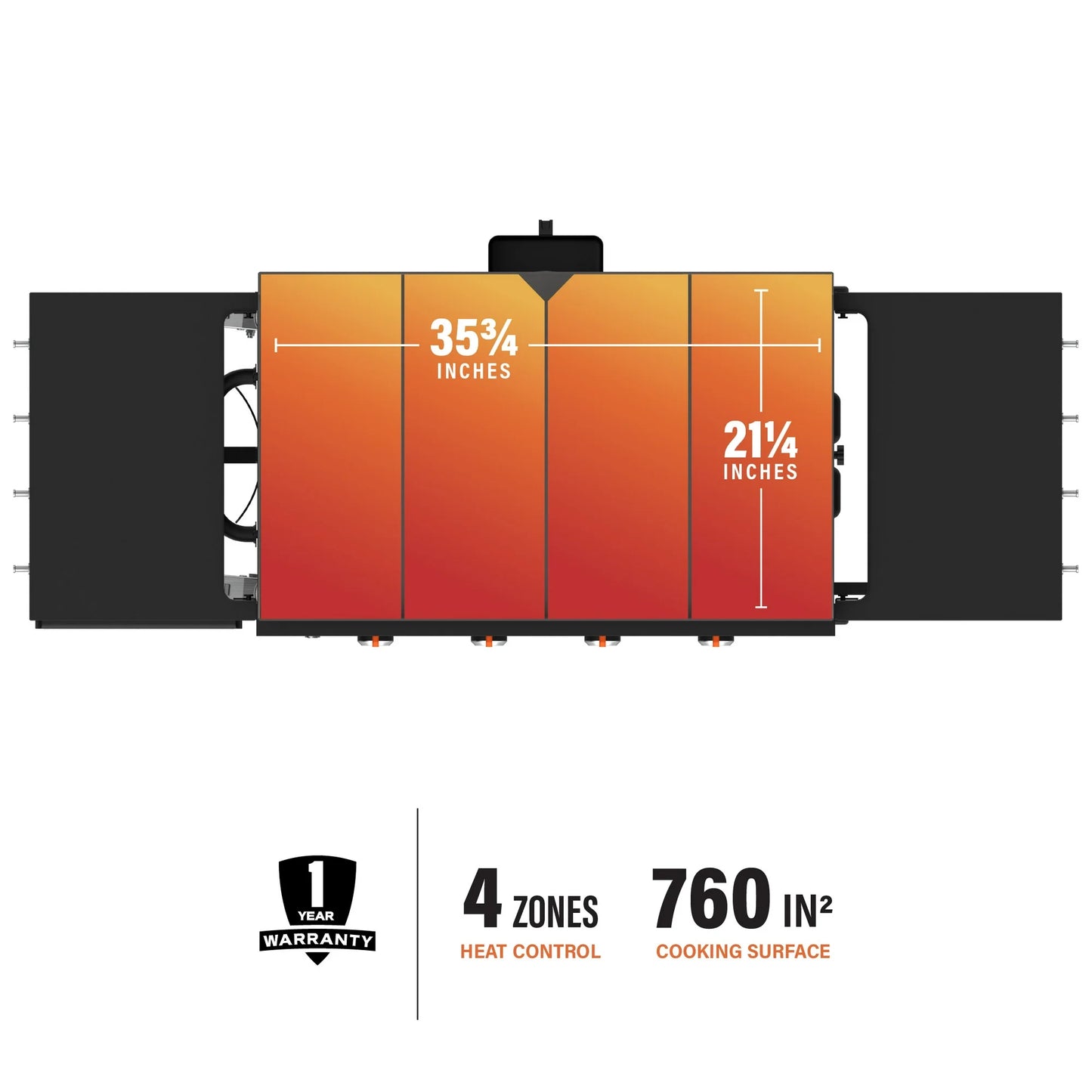 Blackstone Original 4-Burner 36" Propane Omnivore Griddle with Hard Cover