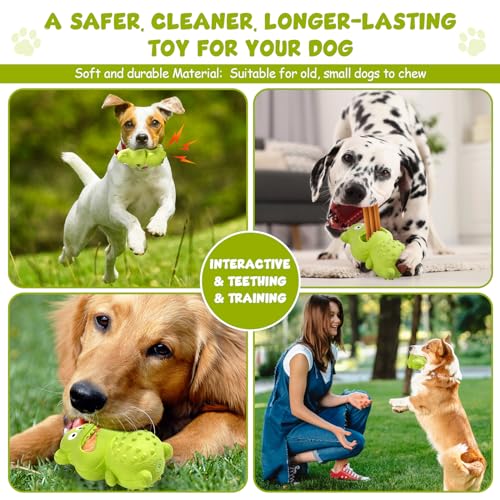 Dog Toys for Aggressive Chewers, Natural Rubber Squeaky Dog Toys, Indestructible Dog Toy, Dog Chew Toys for Aggressive Chewers, Interactive Tough Durable Dog Toys,Dog Toys to Keep Them Busy