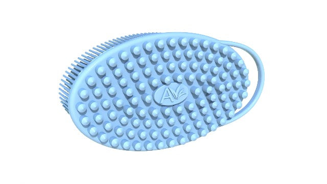 Avilana (Style 1) 2-in-1 Exfoliating Silicone Body Scrubber - Hygienic Shower Loofah Sponge Alternative for Deep Clean & Soft Skin