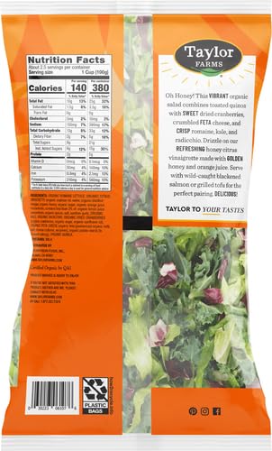 Taylor Farms Organic Honey Citrus Chopped Salad Kit 8.8oz