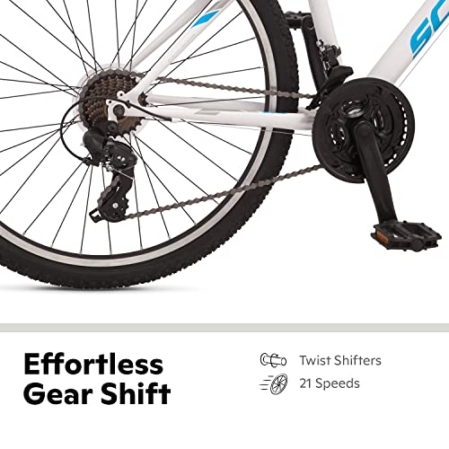 Schwinn High Timber Mountain Bike for Adult Youth Men Women Boys Girls, 24 to 29-Inch Wheels, 7 or 21-Speeds, Front Suspension, Aluminum and Steel Frame Options