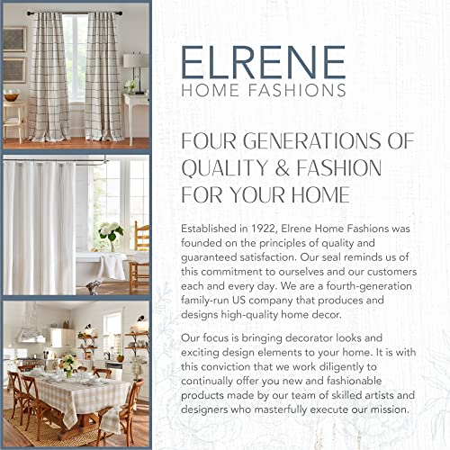 Elrene Home Fashions Ava Floral Jacobean Water- and Stain-Resistant Vinyl Tablecloth with Flannel Backing, 52 Inches X 70 Inches, Rectangle
