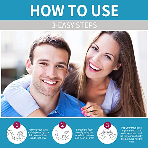 Denture Cleaner Oral Cleaning Care Fresh Breath Removing Stains Dentures Cleaning Teeth Teeth 30ml Electric Plaque Remover for Teeth with Case (Pink, One Size)