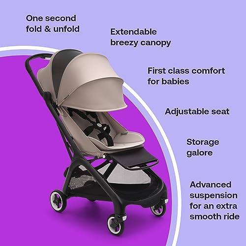 Bugaboo Butterfly - 1 Second Fold Ultra-Compact Stroller - Lightweight & Compact - Great for Travel (Desert Taupe)