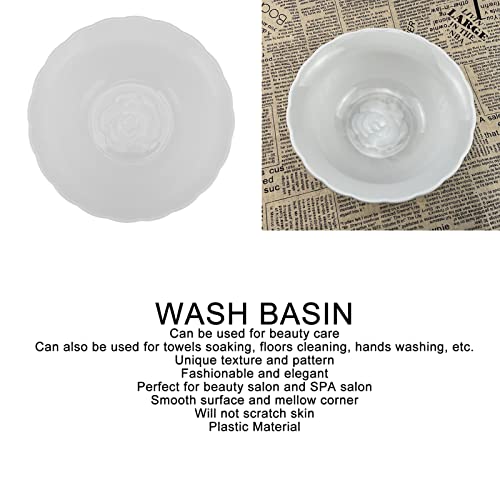 10pcs Beauty Salon Washbasin, Plastic Face Hand Skin Care Wash Basin for Towel Soaking