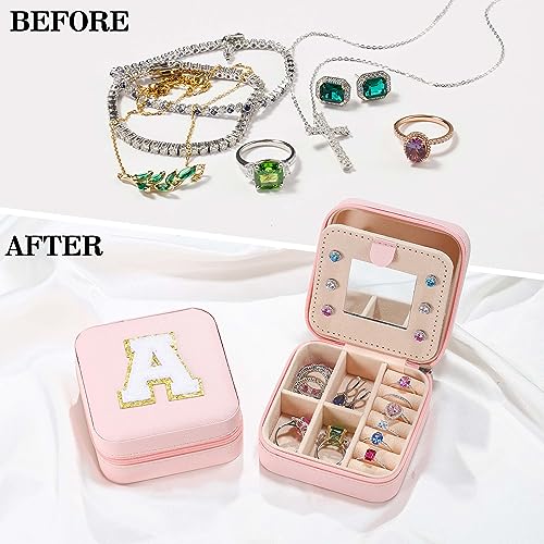 Graduation Gifts for Teen Girls - Travel Jewelry Case, Necklace Earrings Box for Girls Jewelry Box | Teen Girl Gifts for Teenage Girls | Birthday Gifts for Girls 2024 Graduation Gifts for Her