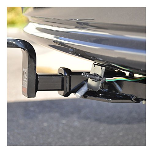 CURT 58300 Vehicle-Side Trailer Wiring Harness Mounting Bracket for 4-Way Flat, GLOSS BLACK POWDER COAT