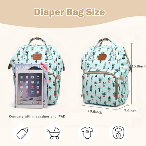 Armbq Baby Diaper Bag Backpack Multi-Function Waterproof Diaper Bag for Baby Care Travel Essentials Back Pack for Mom Yellow