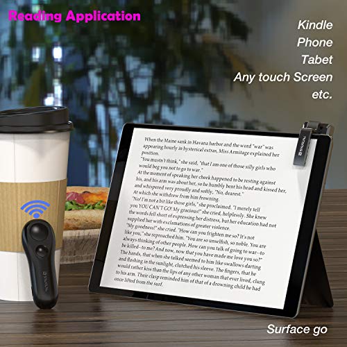 SK SYUKUYU RF Remote Control Page Turner for Kindle Reading Ipad Surface Comics, iPhone Android Tablets Reading Novels Taking Photos