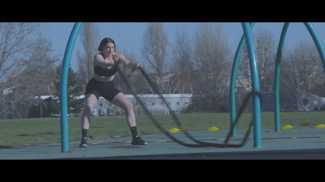 POWER GUIDANCE Battle Rope, 1.5/2 Inch Diameter Poly Dacron 30, 40, 50Ft Length Exercise Equipment for Home Gym & Outdoor Workout, Battle Rope Anchor Included…