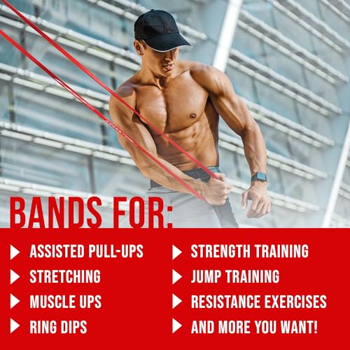 HGT Long Resistance Band - Extra Strength Latex-Free Workout Band for Women & Men - Supports Stretching, Yoga & Pilates - Exercise Equipment for Home/Gym Workouts