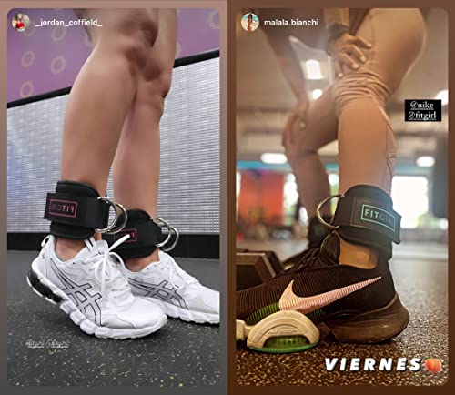 FITGIRL - Ankle Strap for Cable Machines and Resistance Bands, Work Out Cuff Attachment for Home & Gym, Glute Workouts - Kickbacks, Leg Extensions, Hip Abductors, for Women Only