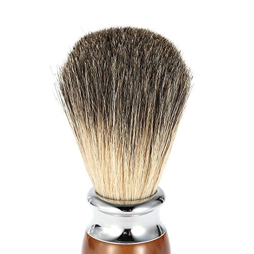 Professional Pure Badger Hair Shaving Brush Resin Handle Barber Salon Men Facial Beard Cleaning Appliance Shave Tool Shaving Razor Brush