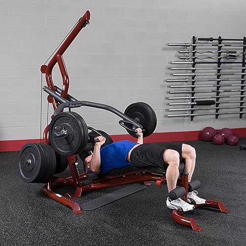 Body-Solid Corner Leverage Gym with and Without Weight Bench - Multi-Function Workout Station for Squats, Pull-Ups, Deadlifts & More…