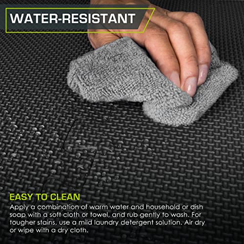 ProsourceFit Extra Thick Puzzle Exercise Mat, EVA Foam Interlocking Tiles for Protective, Cushioned Workout Flooring for Home and Gym Equipment