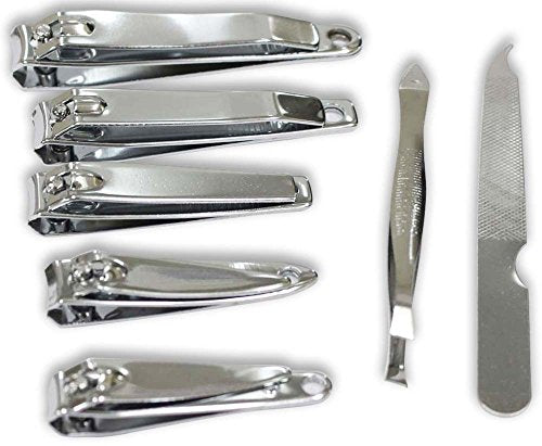 KUTZ 7 Piece Manicure Set | Stainless Steel Construction | Versatile Nail Care & Personal Grooming Collection | Ideal for Men, Women, Home & Travel | Comprehensive & Portable