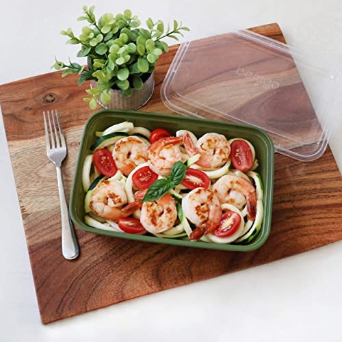 Bentgo® 20-Piece Lightweight, Durable, Reusable BPA-Free 1-Compartment Containers - Microwave, Freezer, Dishwasher Safe - Mint