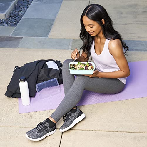 Bentgo® 20-Piece Lightweight, Durable, Reusable BPA-Free 1-Compartment Containers - Microwave, Freezer, Dishwasher Safe - Mint