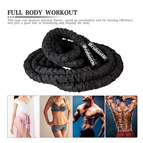 Battle Rope Battle Ropes for Exercise Workout Rope Exercise Rope Battle Ropes for Home Gym Heavy Ropes for Exercise Training Ropes for Working Out Weighted Workout Rope Exercise Workout Equipment