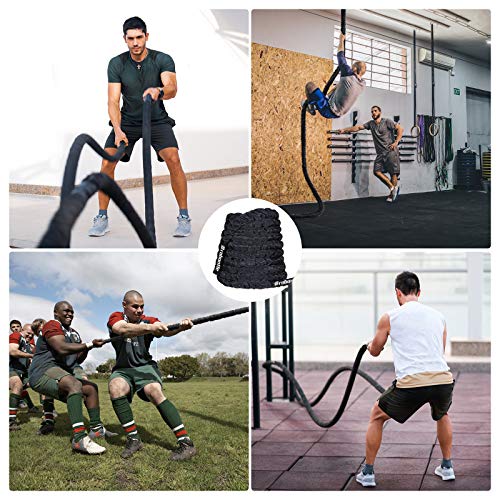 Battle Rope Battle Ropes for Exercise Workout Rope Exercise Rope Battle Ropes for Home Gym Heavy Ropes for Exercise Training Ropes for Working Out Weighted Workout Rope Exercise Workout Equipment