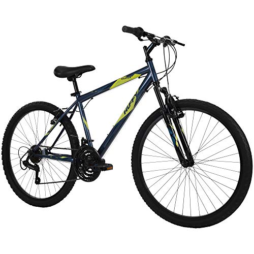Huffy Stone Mountain Hardtail Mountain Bike for Boys/Girls/Men/Women, 20"/24"/26" Sizes, 6 or 21 Speed Shimano Twist Shifting, Front or Dual Suspension, Comfort Saddle, Sleek Colors