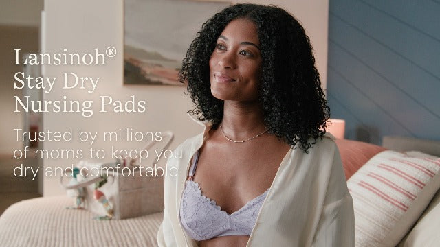 Lansinoh Stay Dry Disposable Nursing Pads, Soft and Super Absorbent Breast Pads, Breastfeeding Essentials for Moms, 100 Count